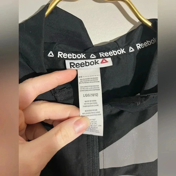 Reebok Youth Black Light Weigh Jacket Size L - Picture 4 of 4